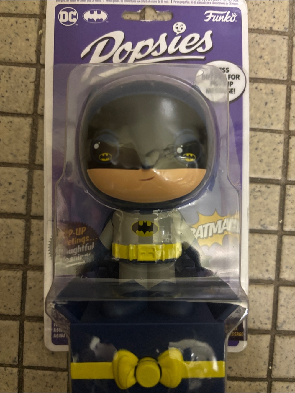 Funko Popsies Batman Figure – Blue, Yellow, Gray